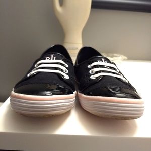 Ralph Lauren Black Estella Slip-on Sneakers 5.5B